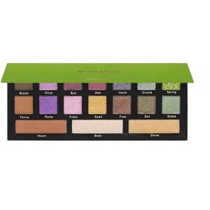 Spring Eyeshadow Palette - Purple, Gold, and Green Shades